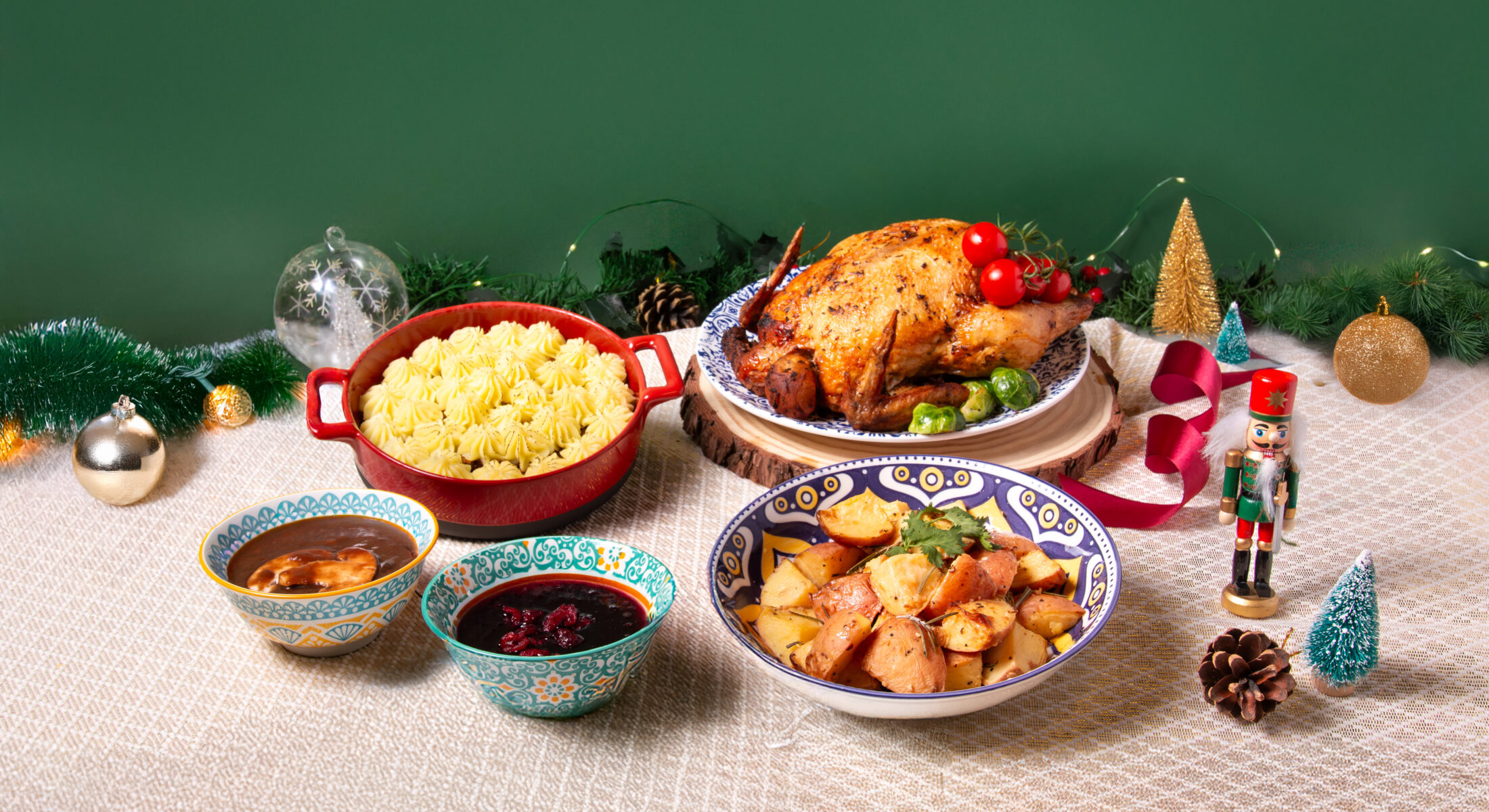 Crimson-Spiced Roast Chicken Supreme & Rendang Vol-au-Pie