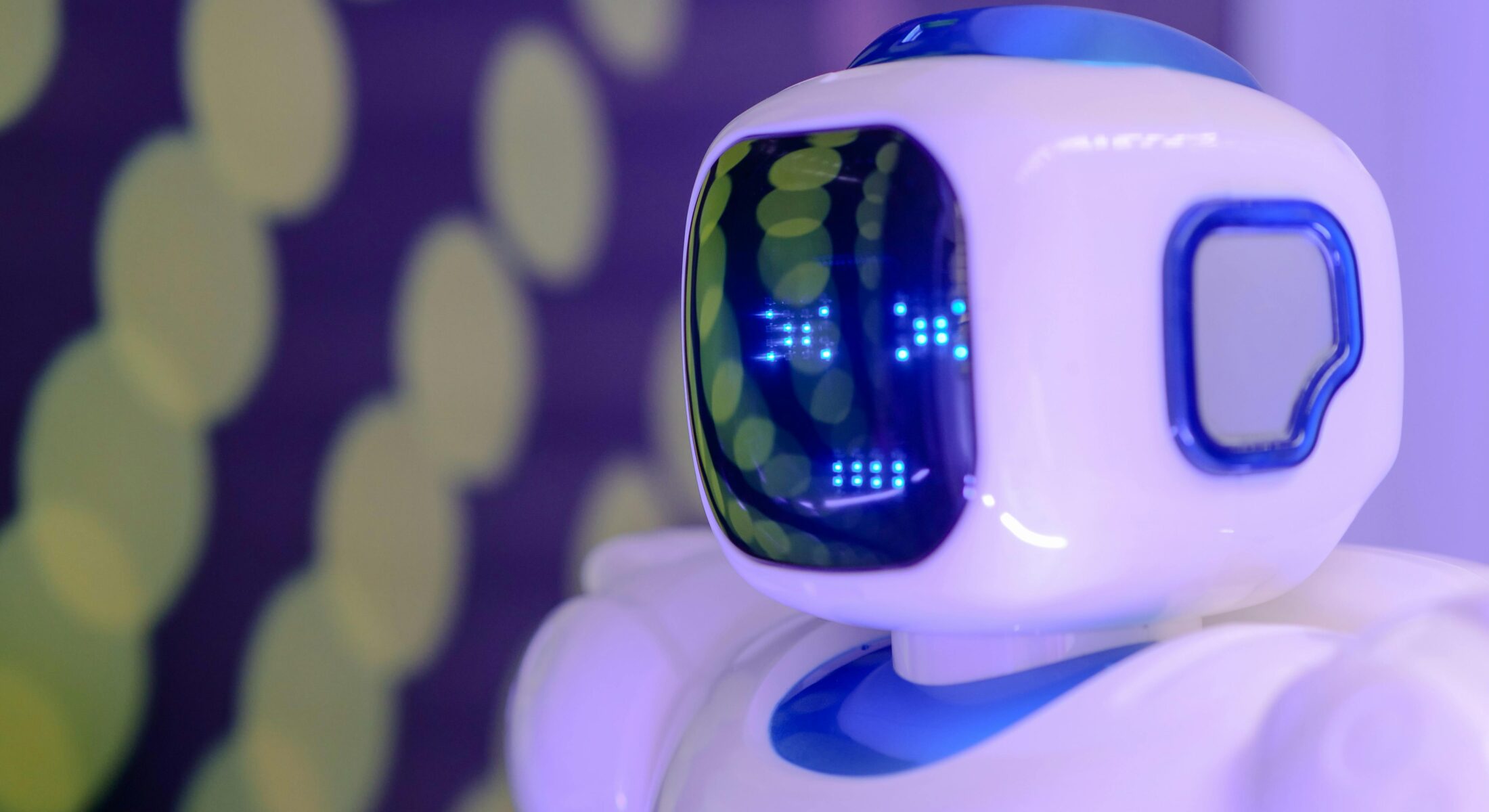 Humanoid service robot showcased at AWE Asia 2026 augmented reality and virtual reality expo in Singapore