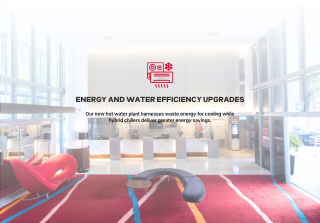Hotel lobby at ibis Singapore on Bencoolen showcasing energy-efficient systems and sustainability upgrades
