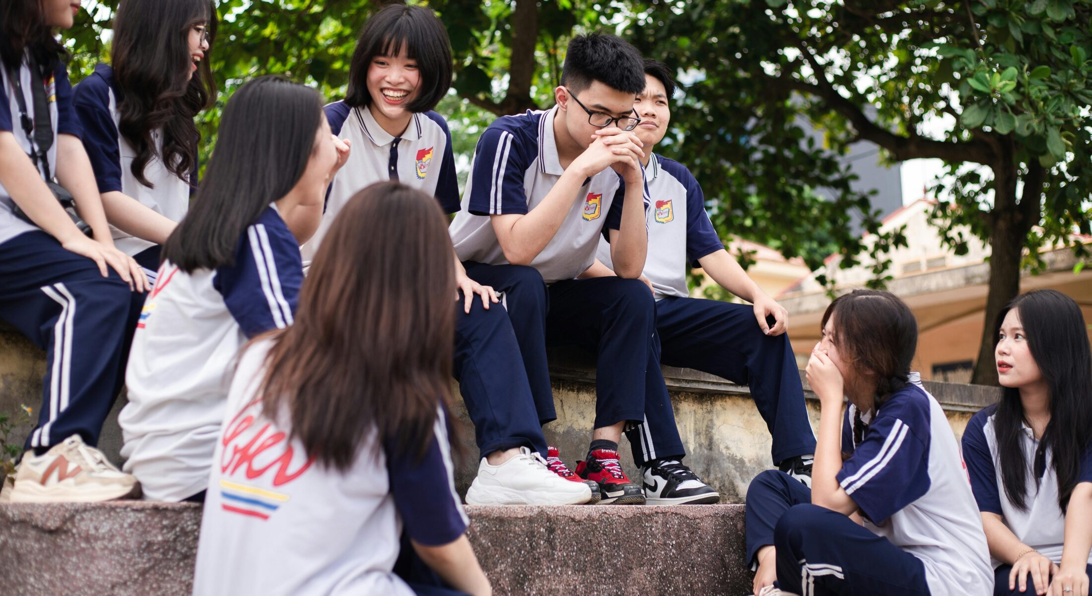 Students spending time together during an educational trip while staying at ibis Singapore on Bencoolen, ideal for school and university group travel in Singapore.